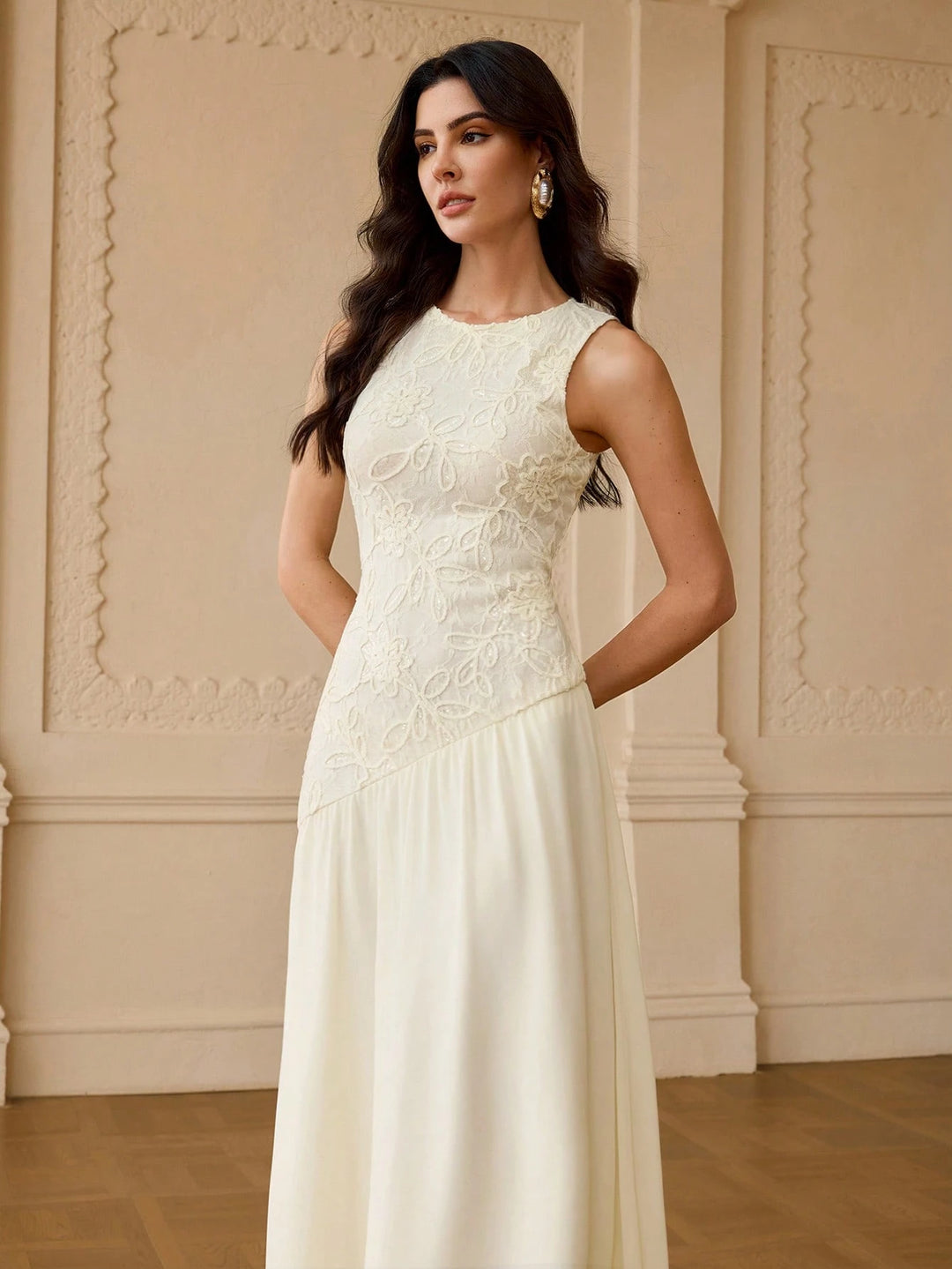 Rochie maxi SHEIN, galben