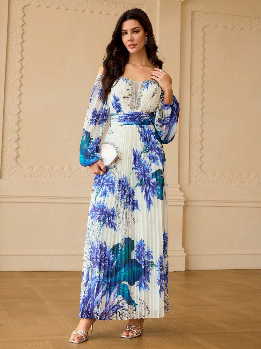Rochie maxi SHEIN, albastru