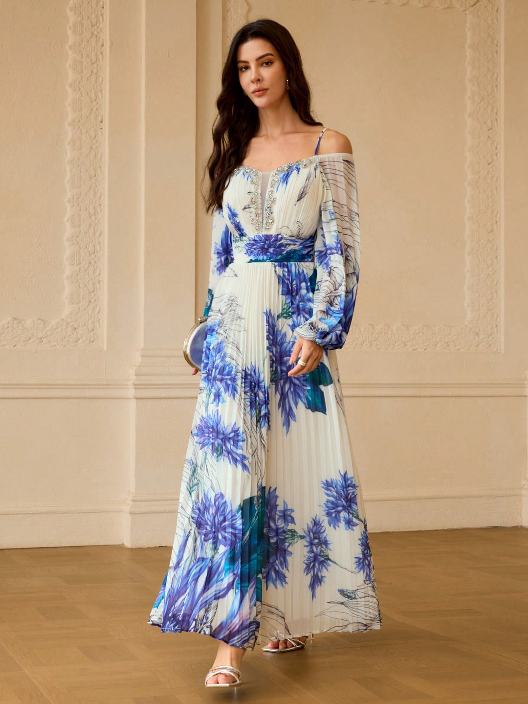 Rochie maxi SHEIN, albastru