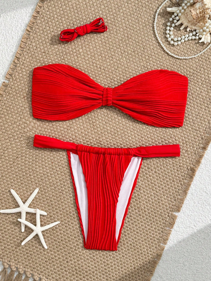 Set bikini SHEIN, roșu