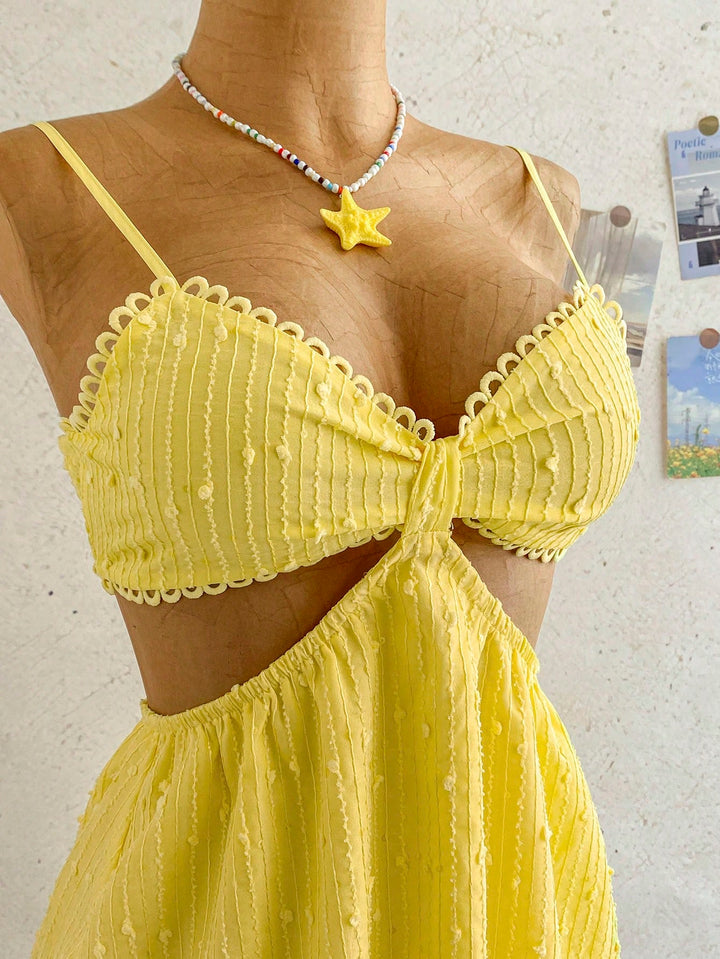 Rochie mini SHEIN, galben