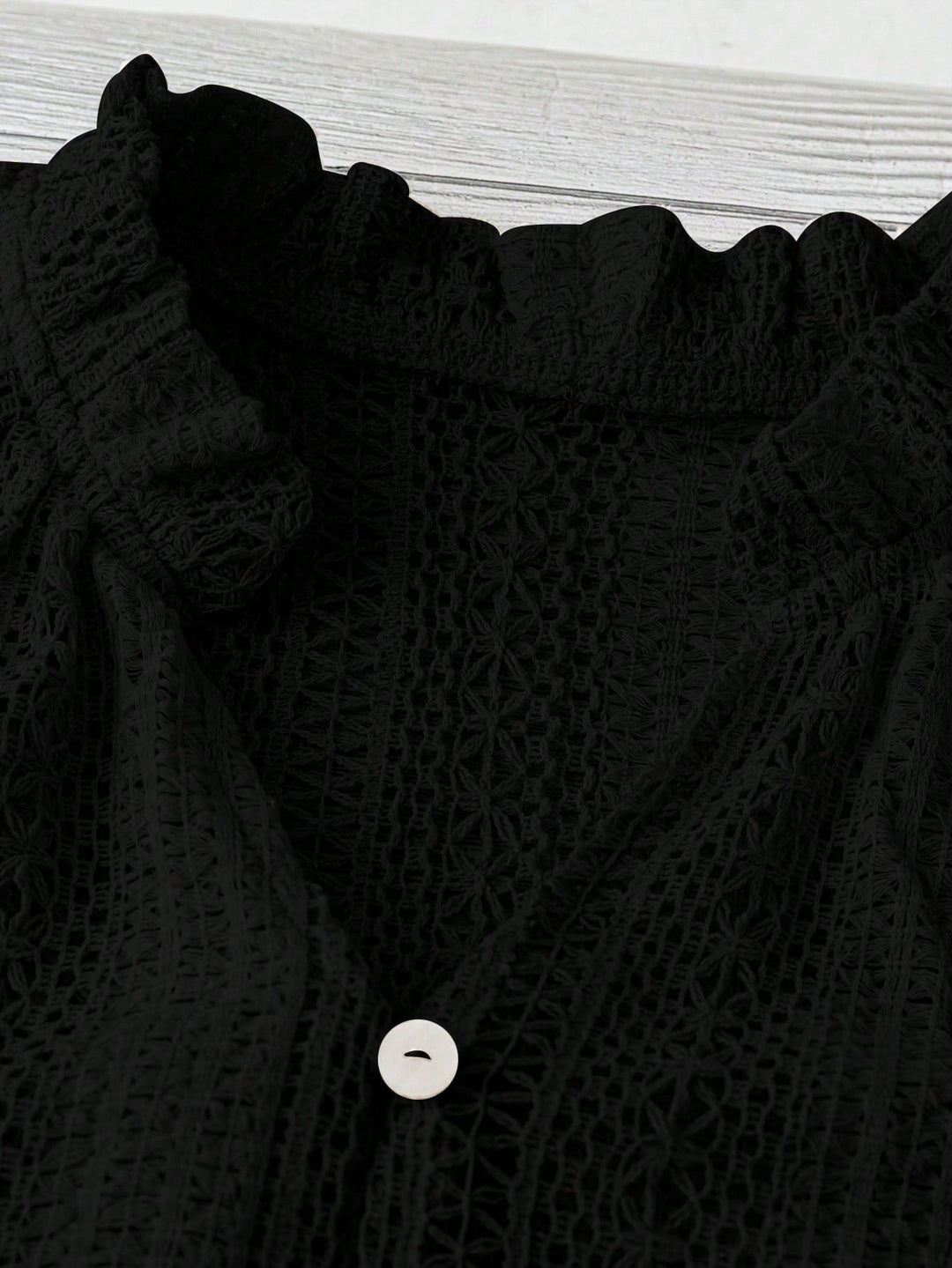 Tricou cu mâneci scurte SHEIN, negru