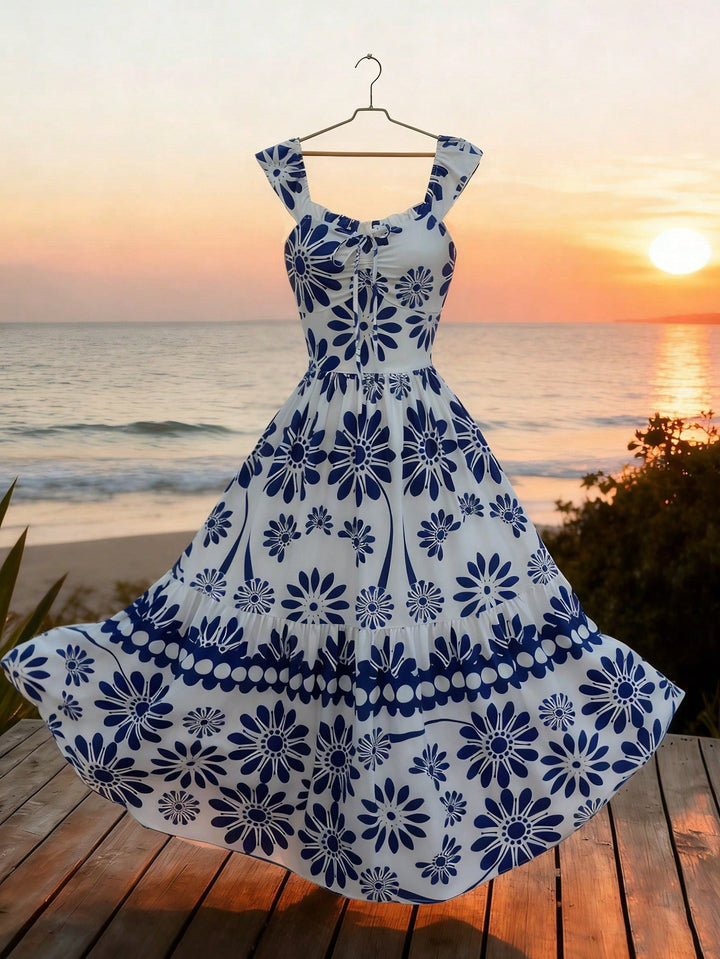 Rochie maxi SHEIN, albastru