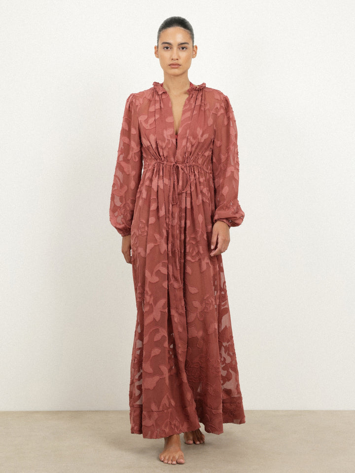 Rochie de plajă  SHEIN, cărămiziu