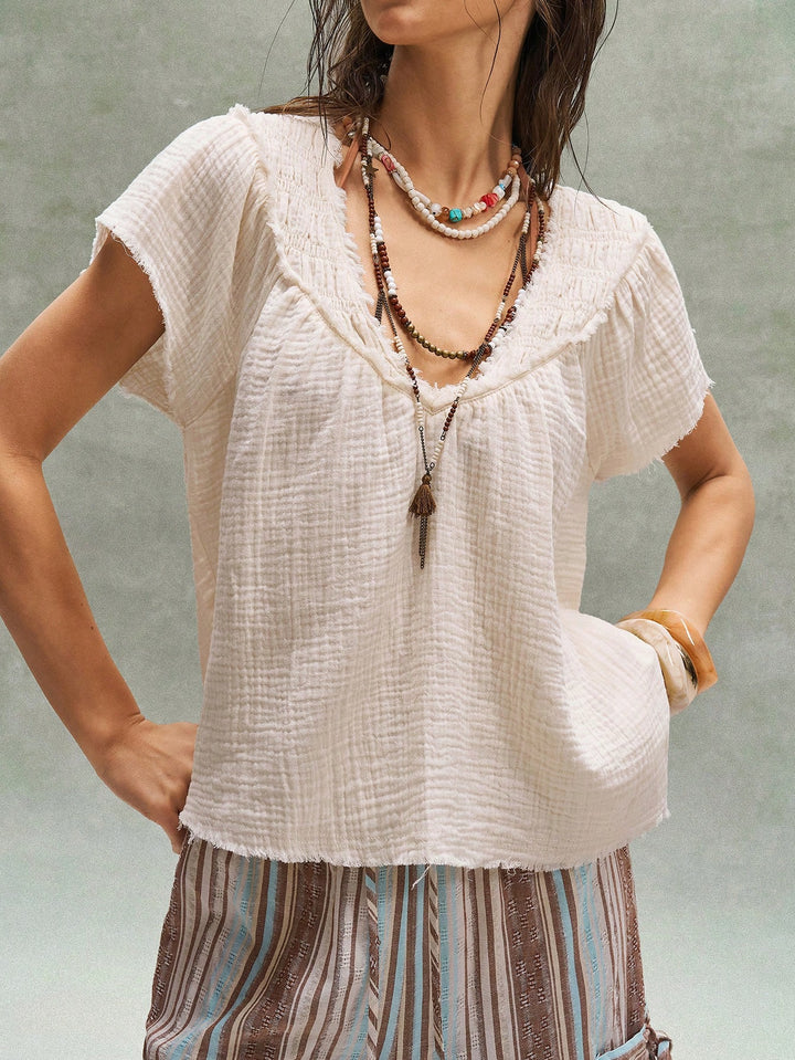 Bluza casual SHEIN, bej