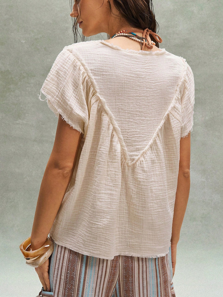 Bluza casual SHEIN, bej