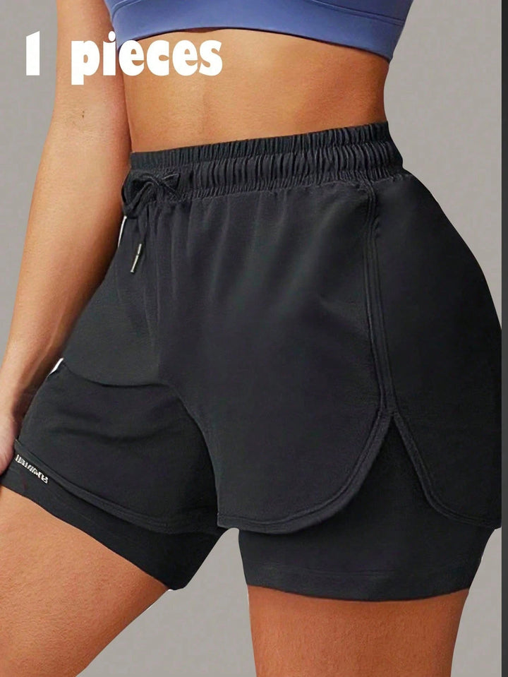 Pantaloni scurți SHEIN, negru