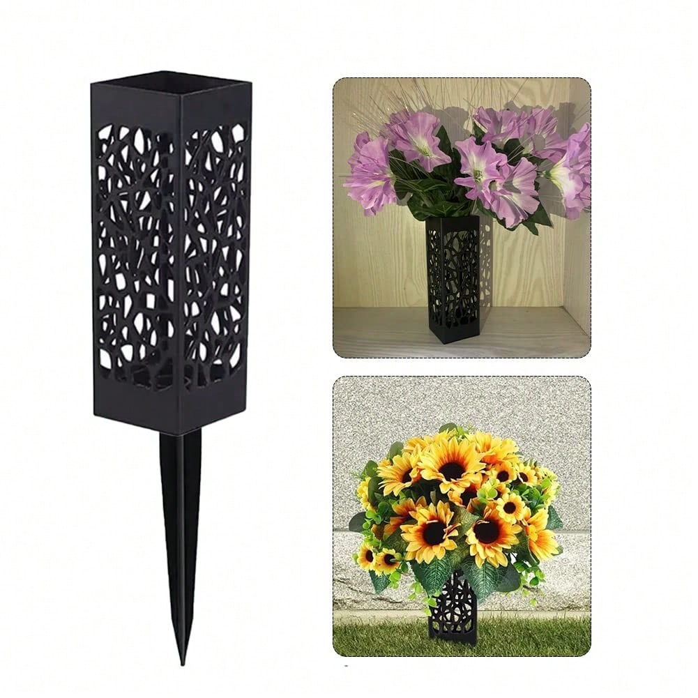 Set vaze de flori pentru grădină SHEIN, negru