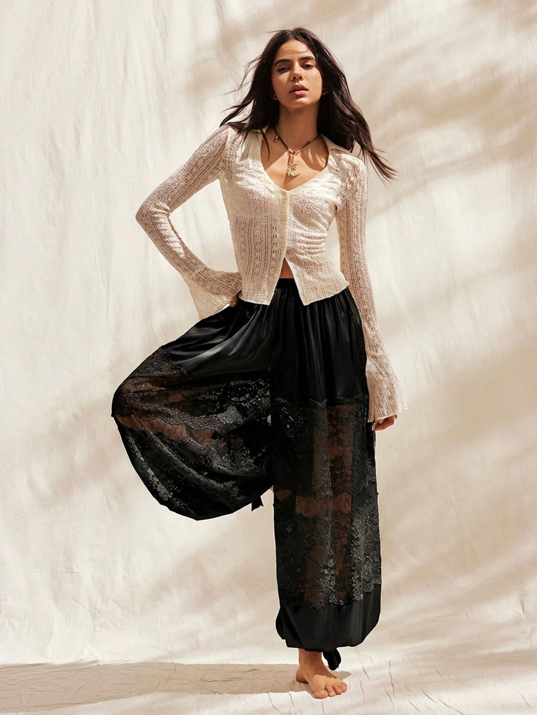 Pantaloni SHEIN, negru