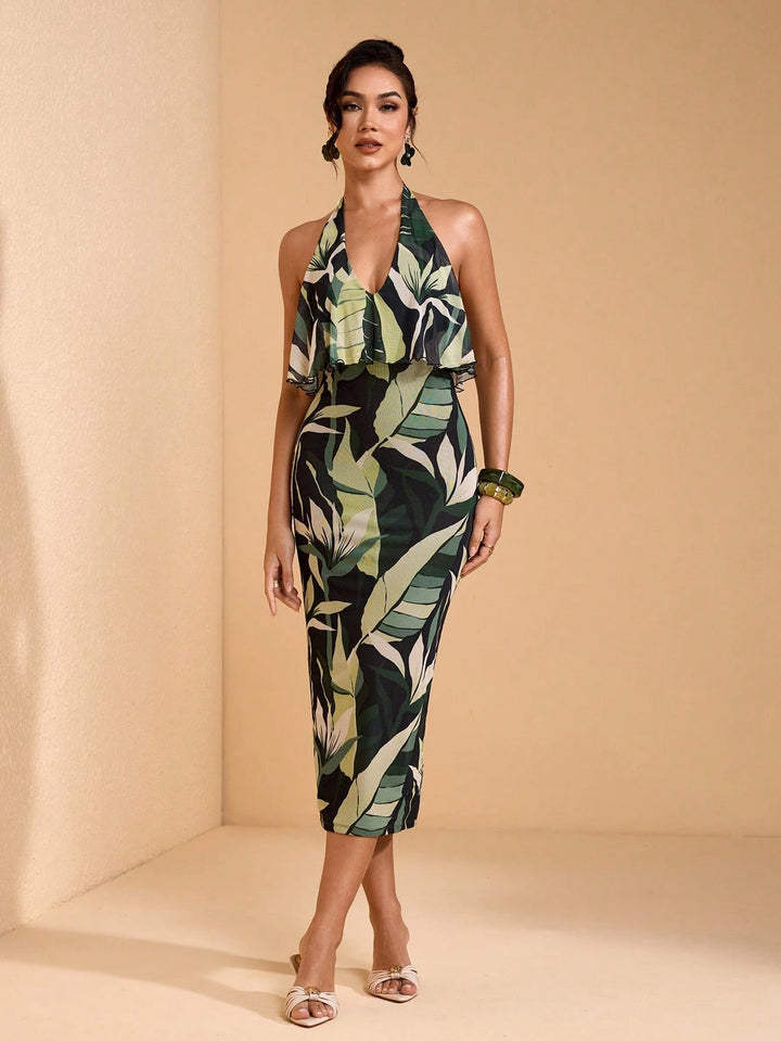 Rochie maxi SHEIN, mix culori