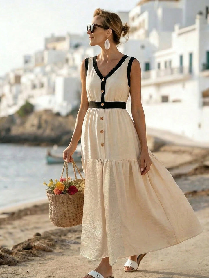 Rochie maxi SHEIN, bej