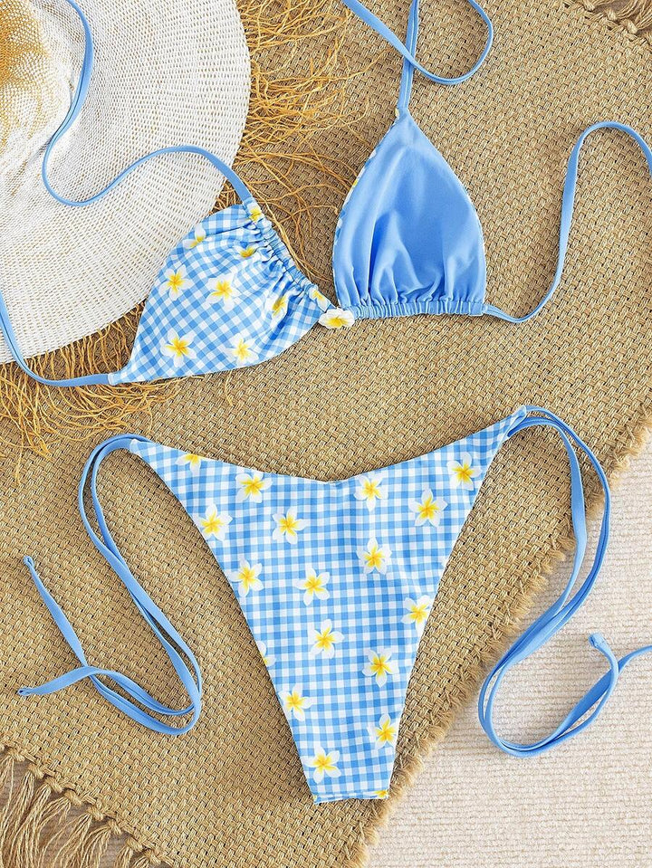 Costum de baie reversibil SHEIN, mix culori