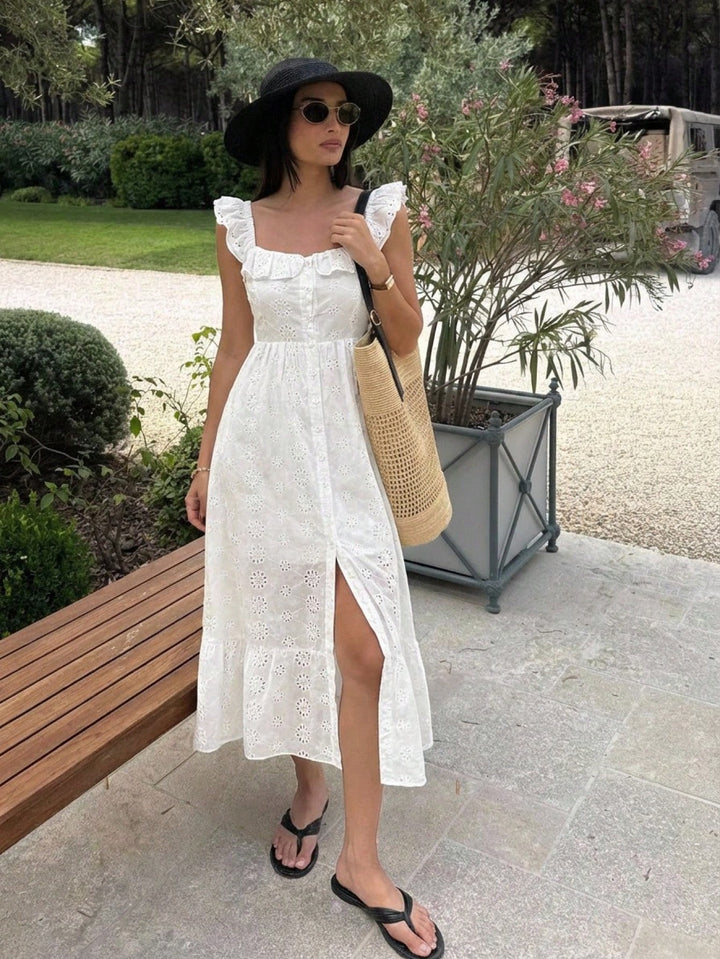 Rochie maxi SHEIN, alb