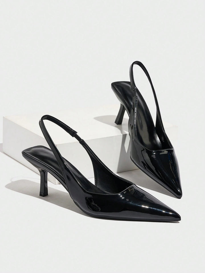 Pantofi cu toc SHEIN, negru