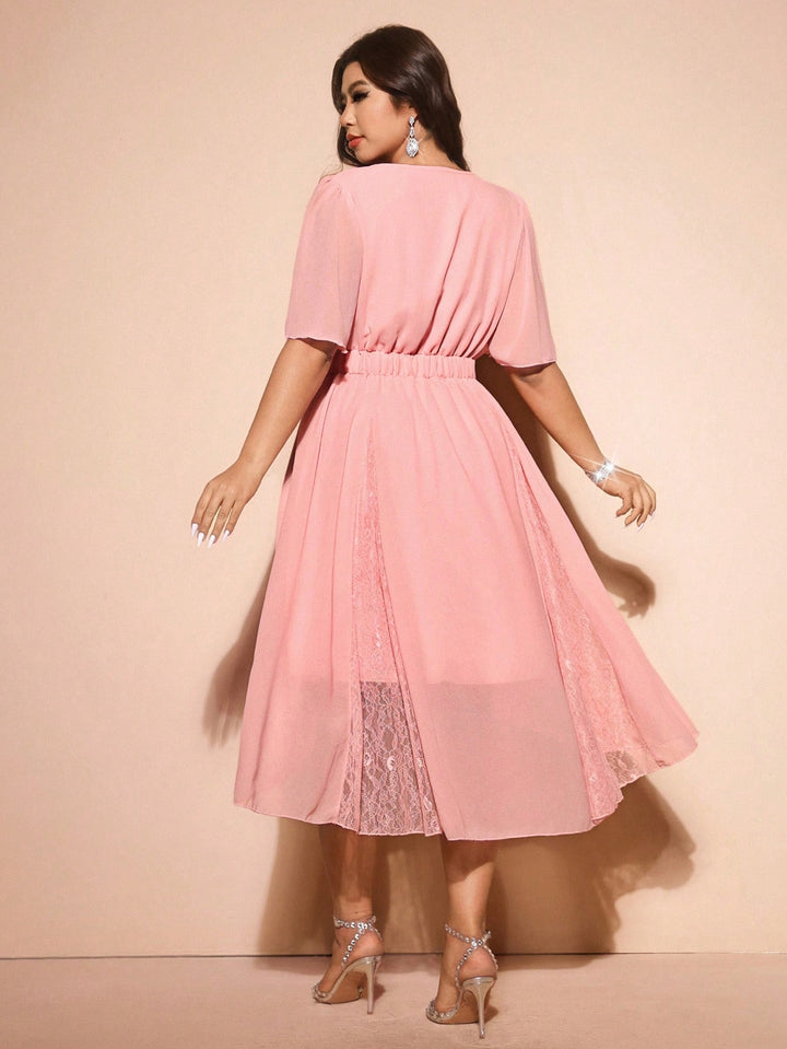 Rochie midi SHEIN, roz