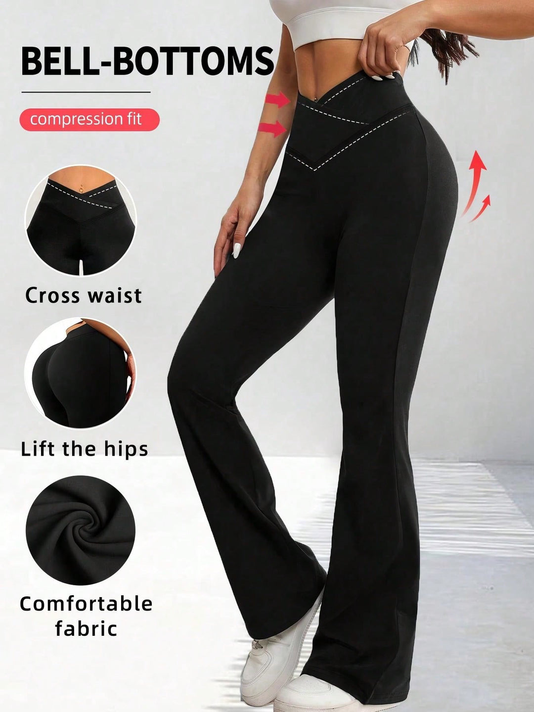 Pantaloni SHEIN, negru
