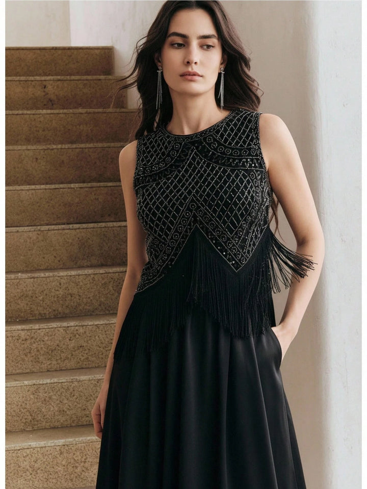 Top SHEIN, negru