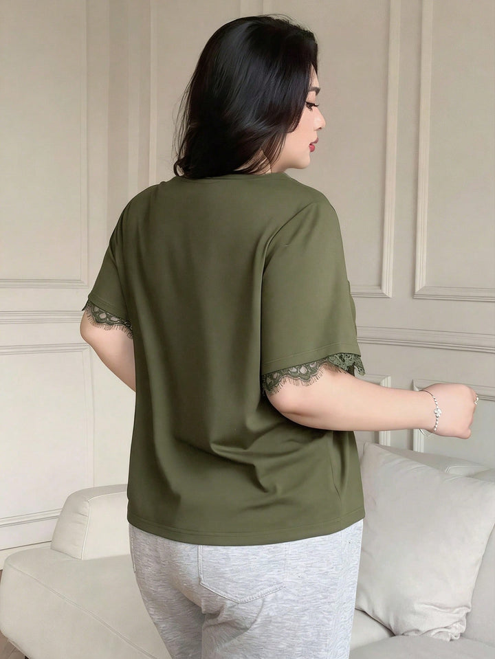 Tricou SHEIN, kaki