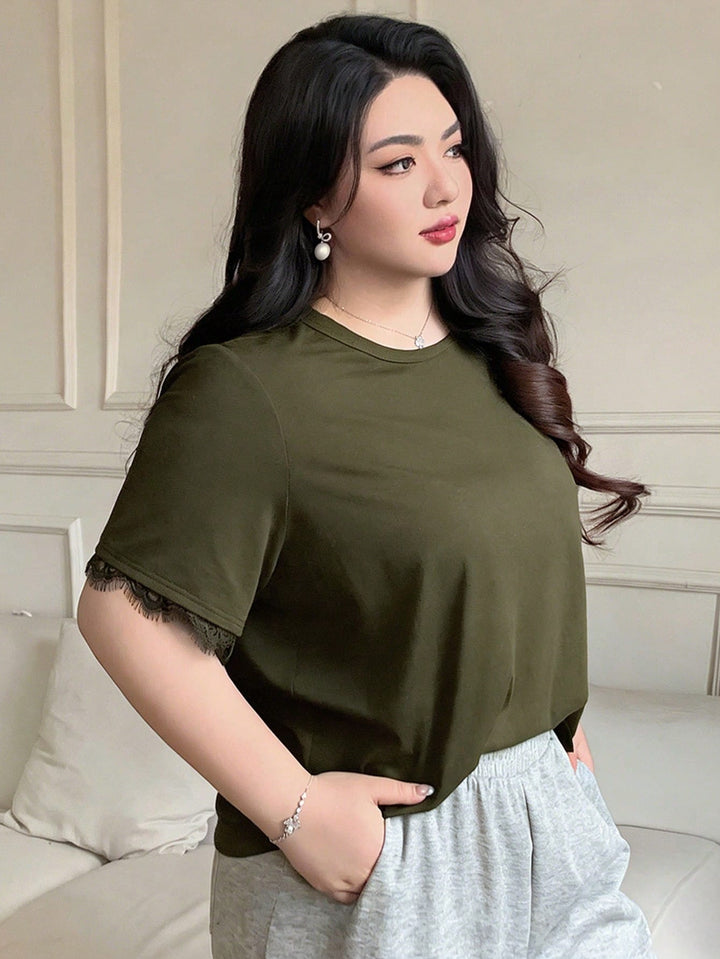 Tricou SHEIN, kaki