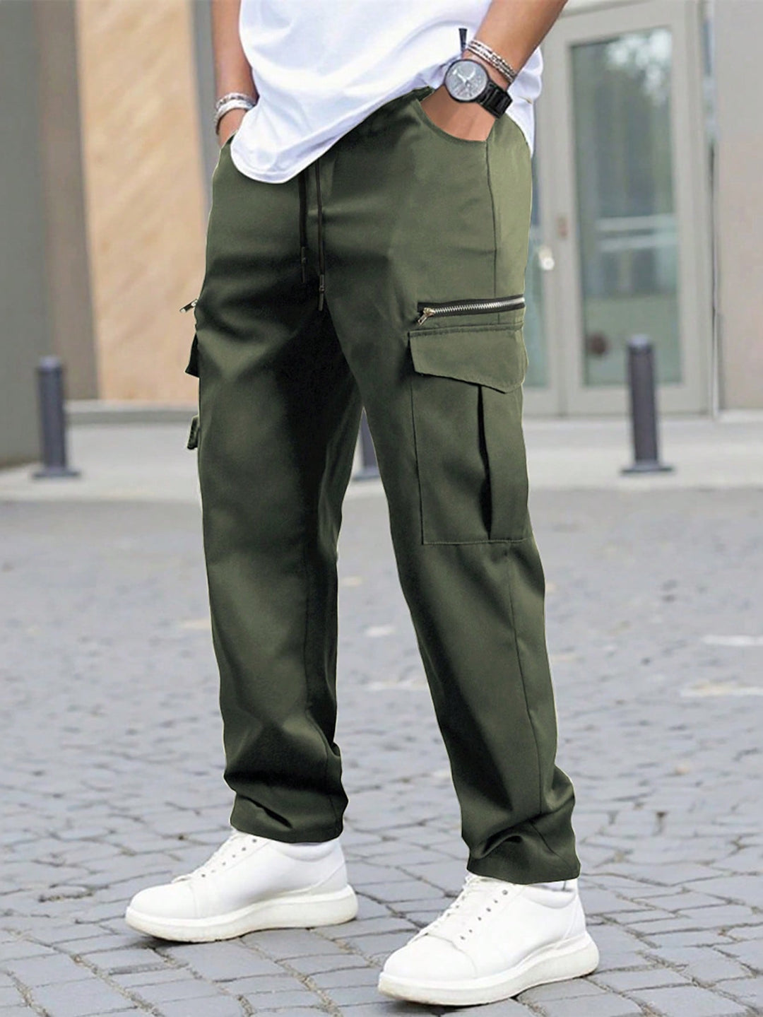 Pantalon SHEIN, kaki