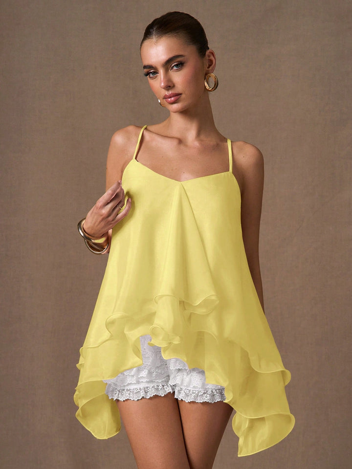 Top SHEIN, galben