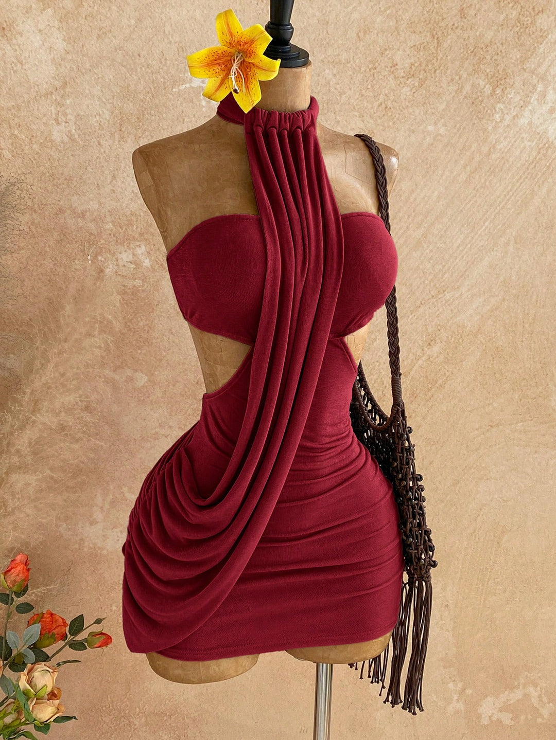Rochie mini SHEIN, vișiniu