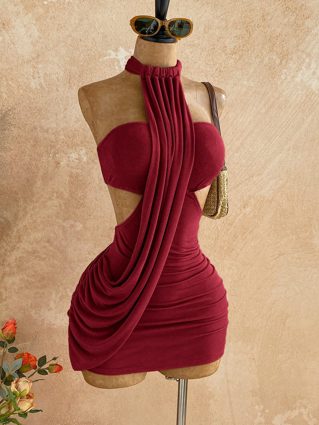 Rochie mini SHEIN, vișiniu