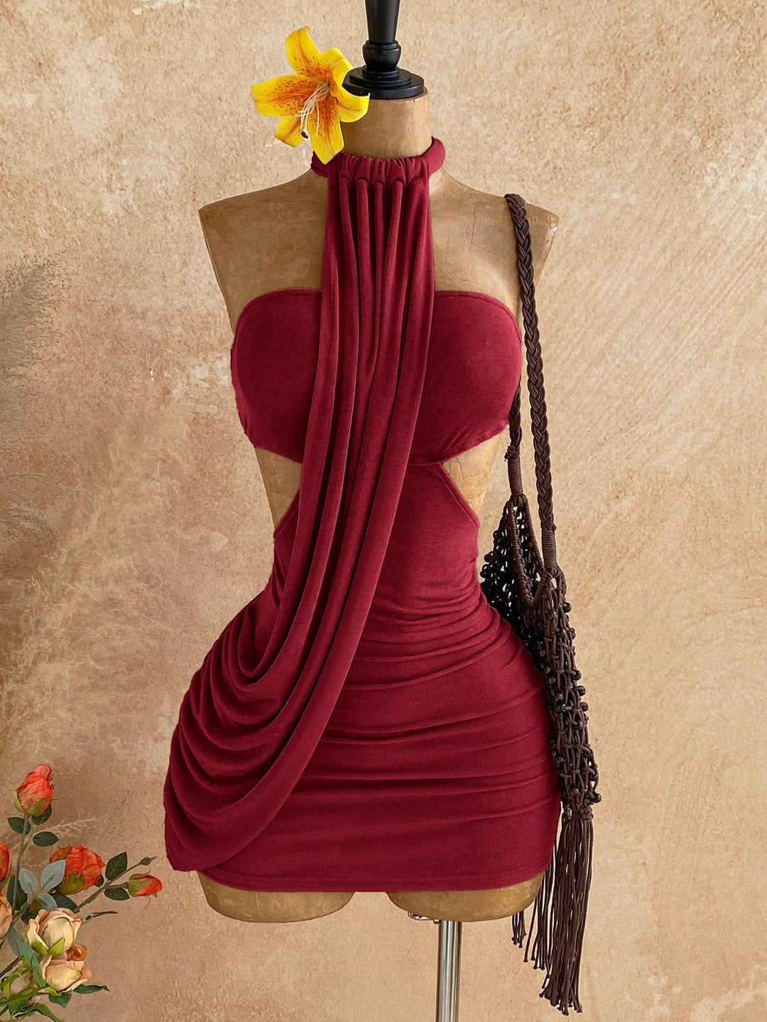 Rochie mini SHEIN, vișiniu