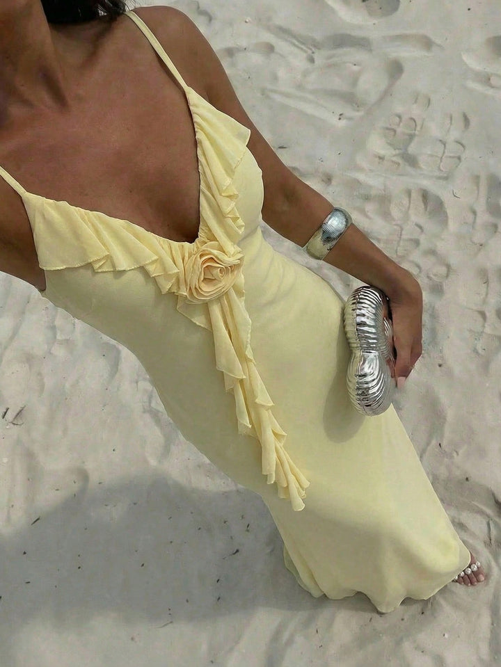 Rochie maxi SHEIN, galben