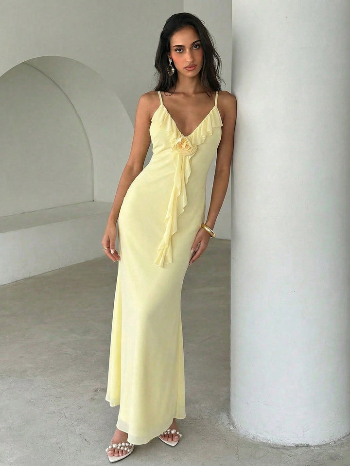 Rochie maxi SHEIN, galben
