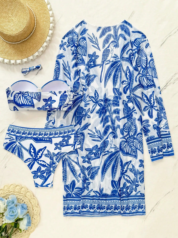 Set bikini SHEIN, albastru