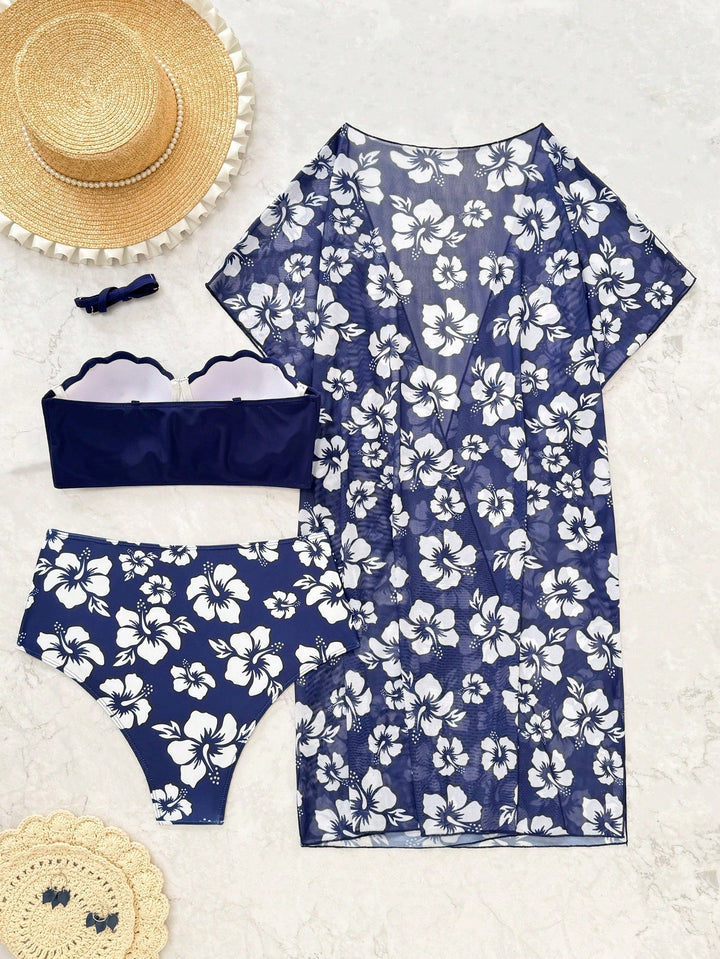 Set bikini SHEIN, albastru