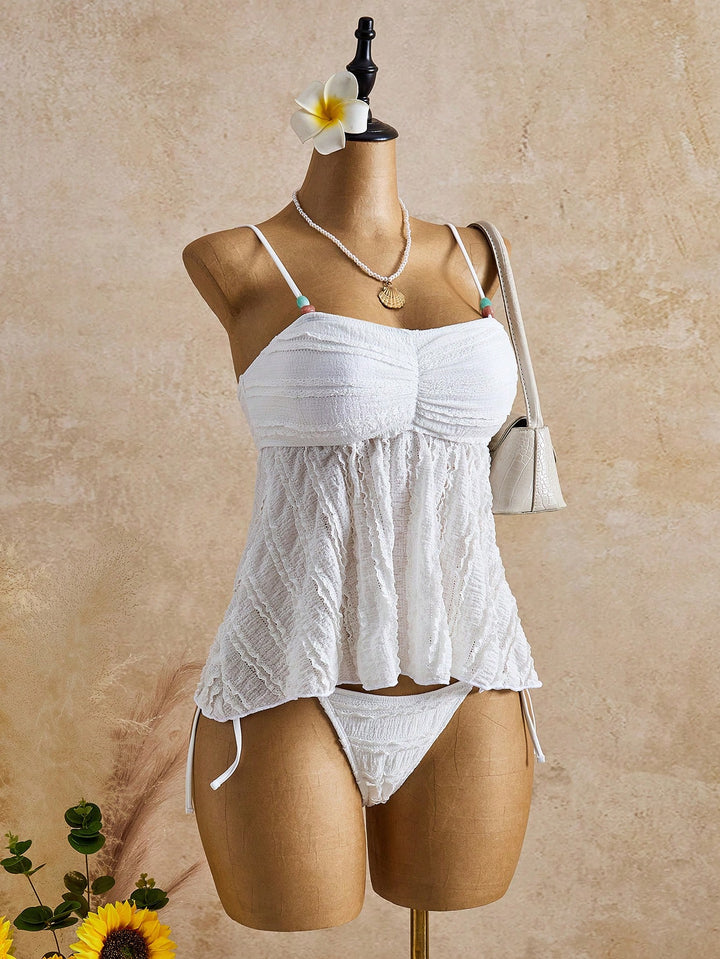 Costum de baie SHEIN, bej