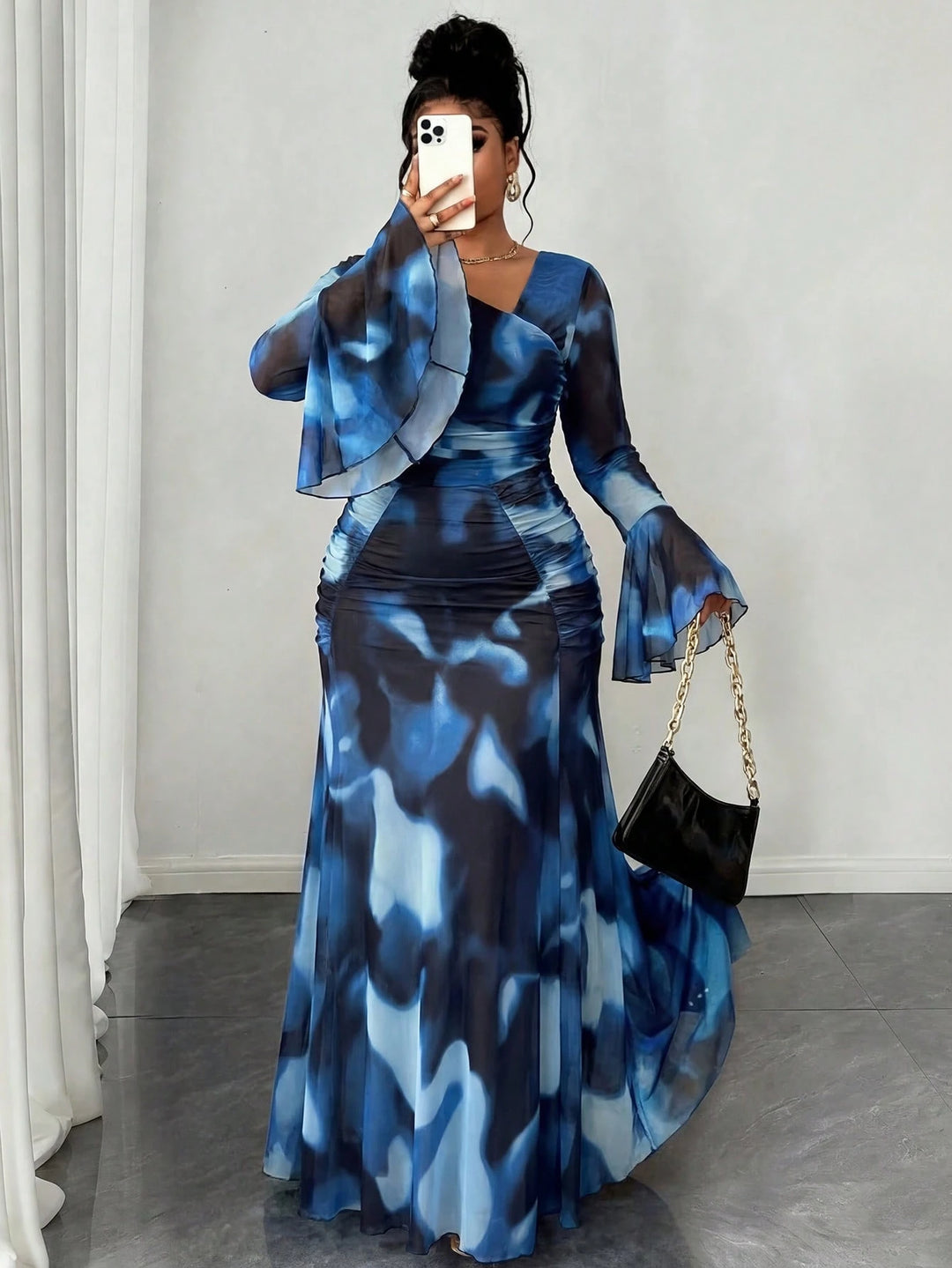 Rochie maxi SHEIN, albastru