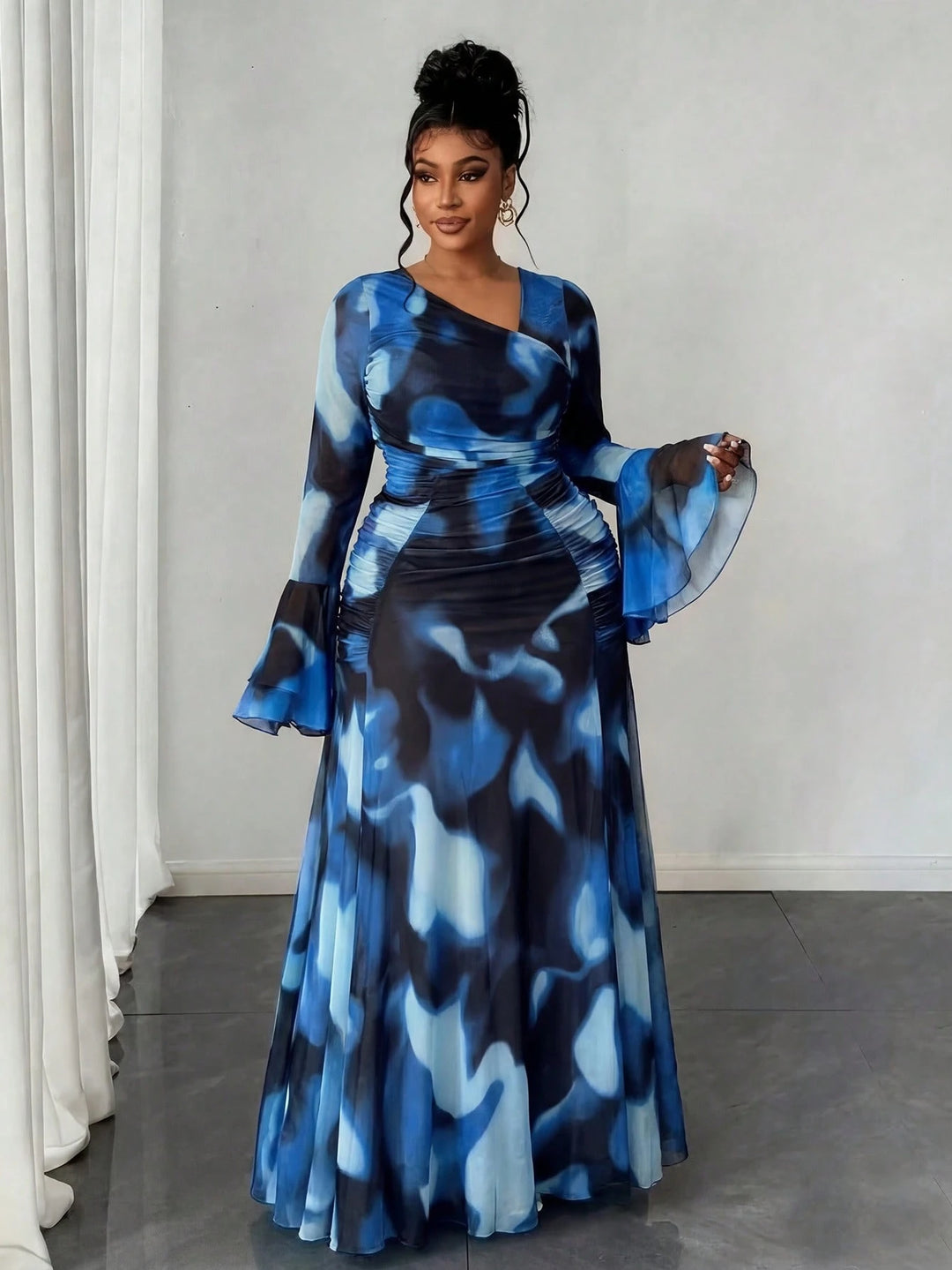 Rochie maxi SHEIN, albastru
