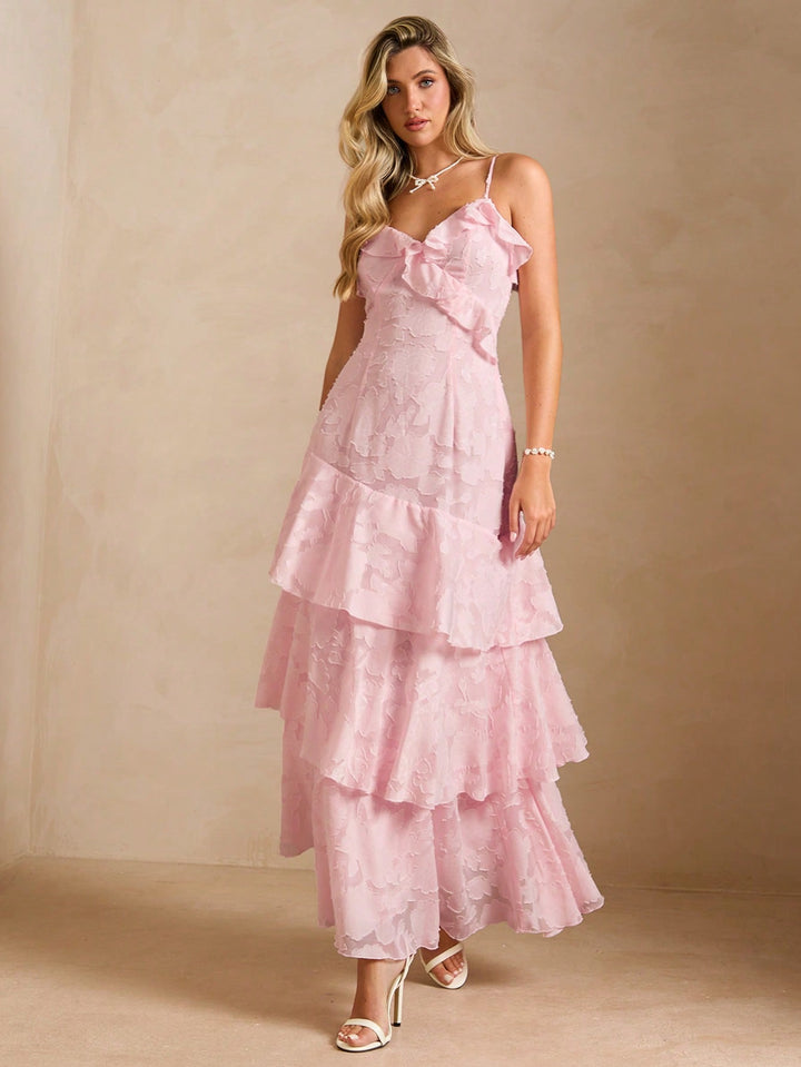 Rochie maxi SHEIN, roz