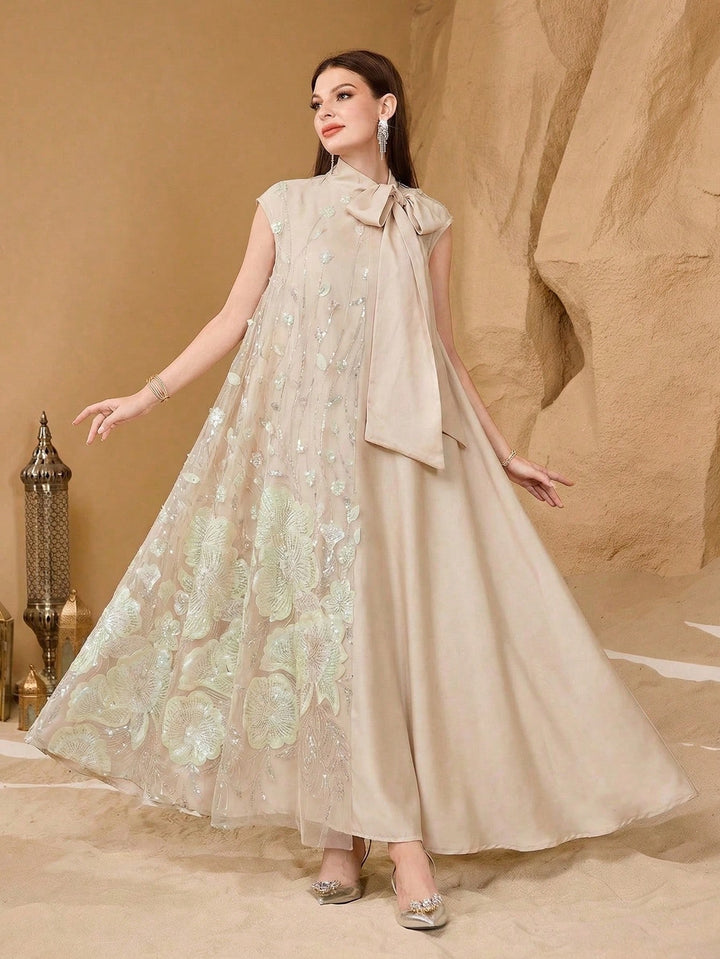 Rochie maxi SHEIN, bej