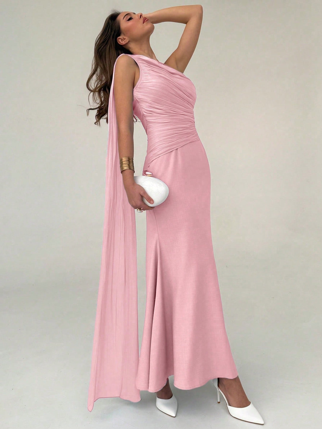 Rochie maxi SHEIN, roz