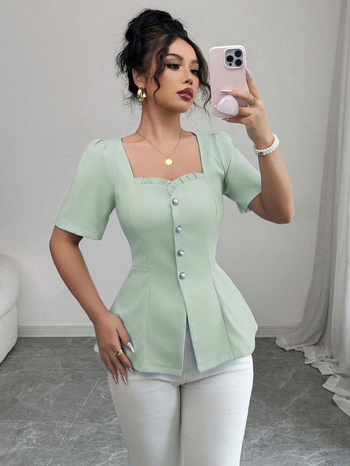 Bluză SHEIN, verde