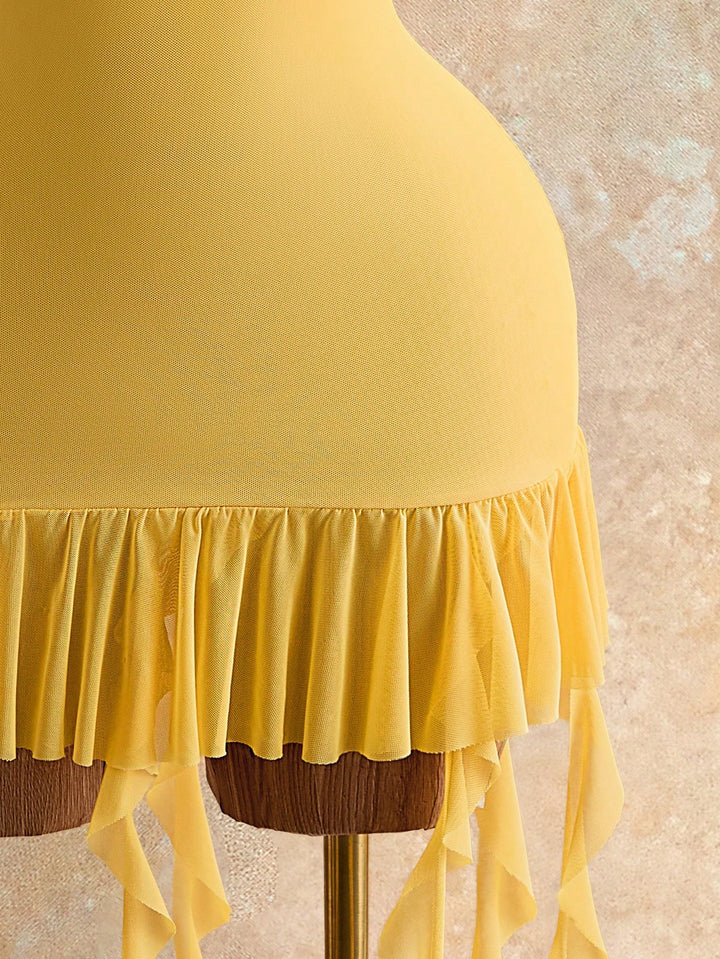 Rochie scurtă SHEIN, galben