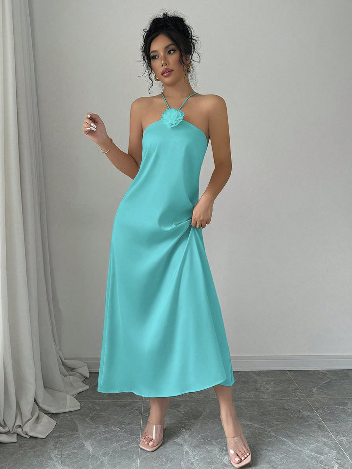 Rochie midi SHEIN, turcoaz