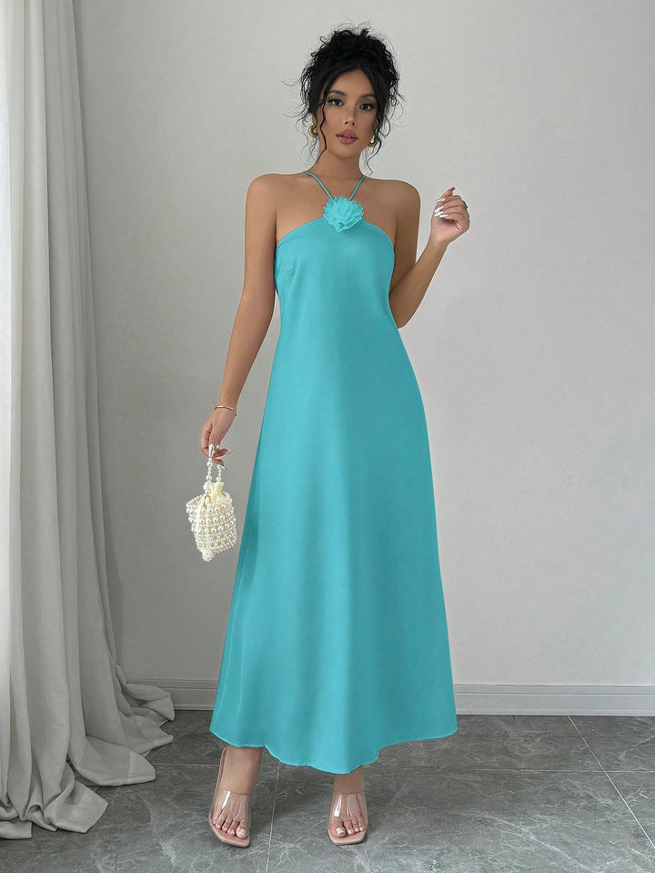 Rochie midi SHEIN, turcoaz