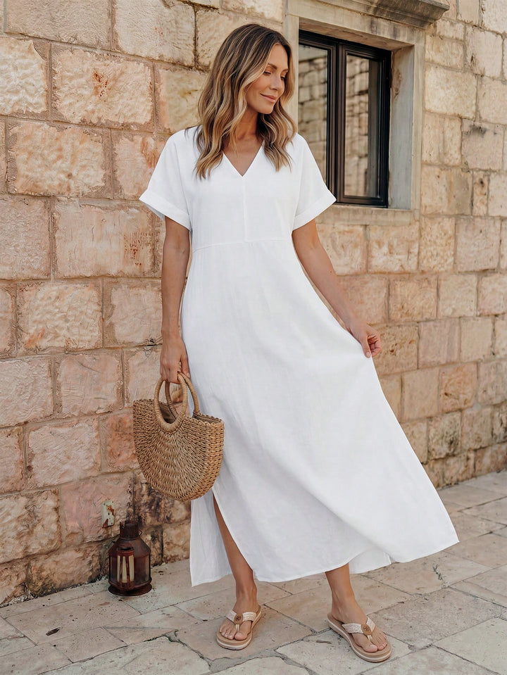 Rochie maxi SHEIN, alb