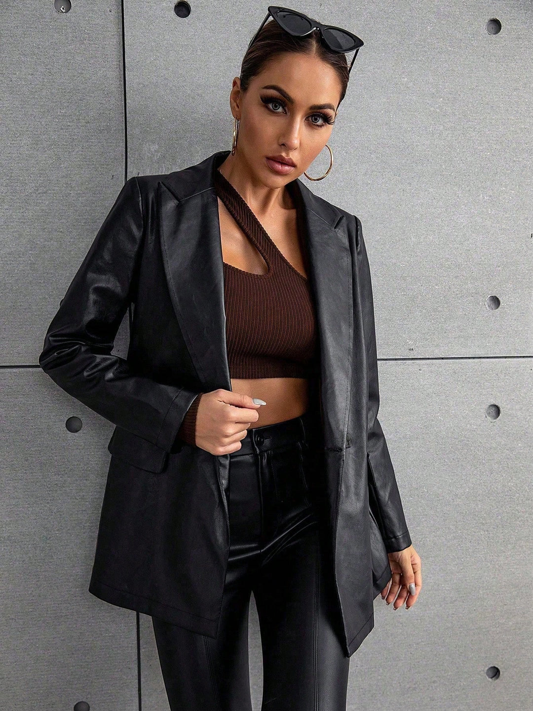 Sacou SHEIN, negru