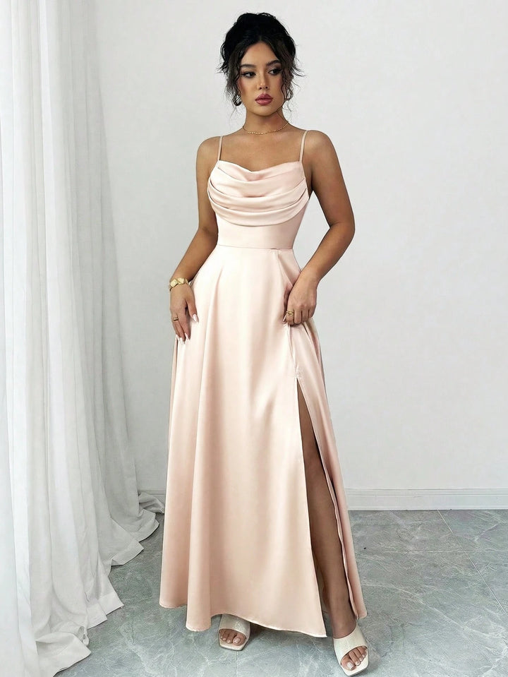 Rochie maxi SHEIN, bej