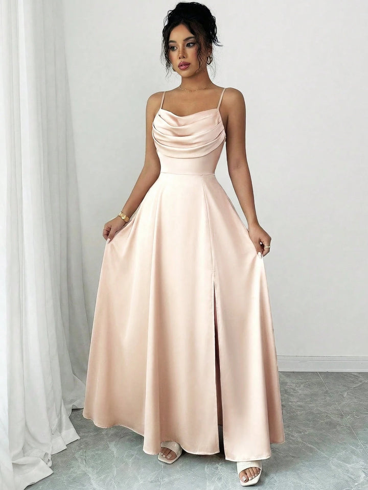Rochie maxi SHEIN, bej