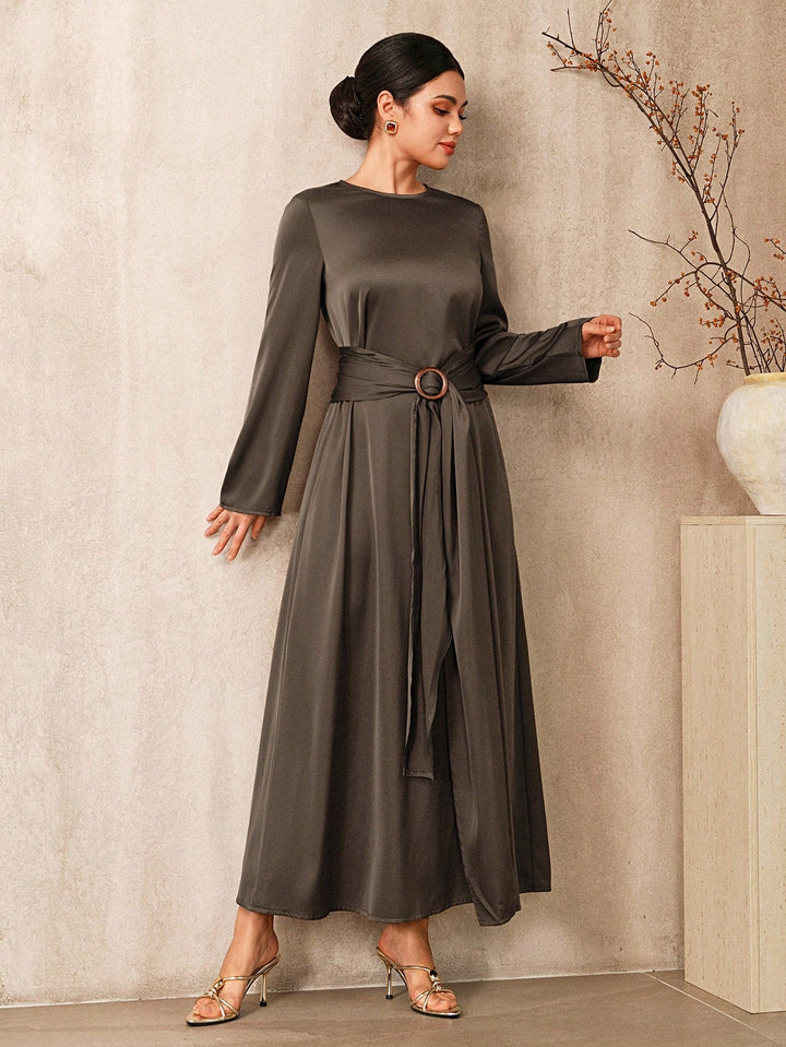Rochie maxi SHEIN, maro