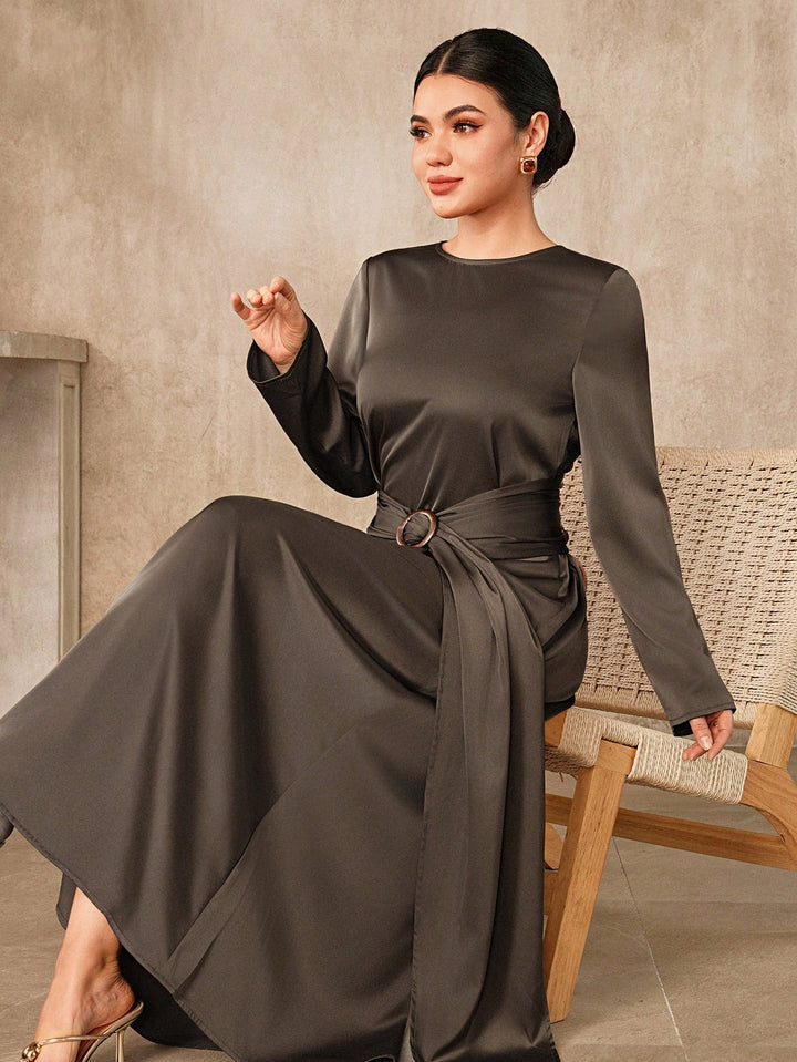 Rochie maxi SHEIN, maro