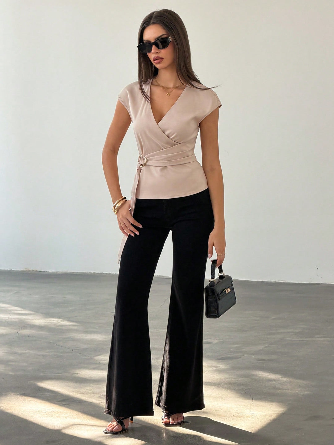 Cămașă casual SHEIN, portocaliu