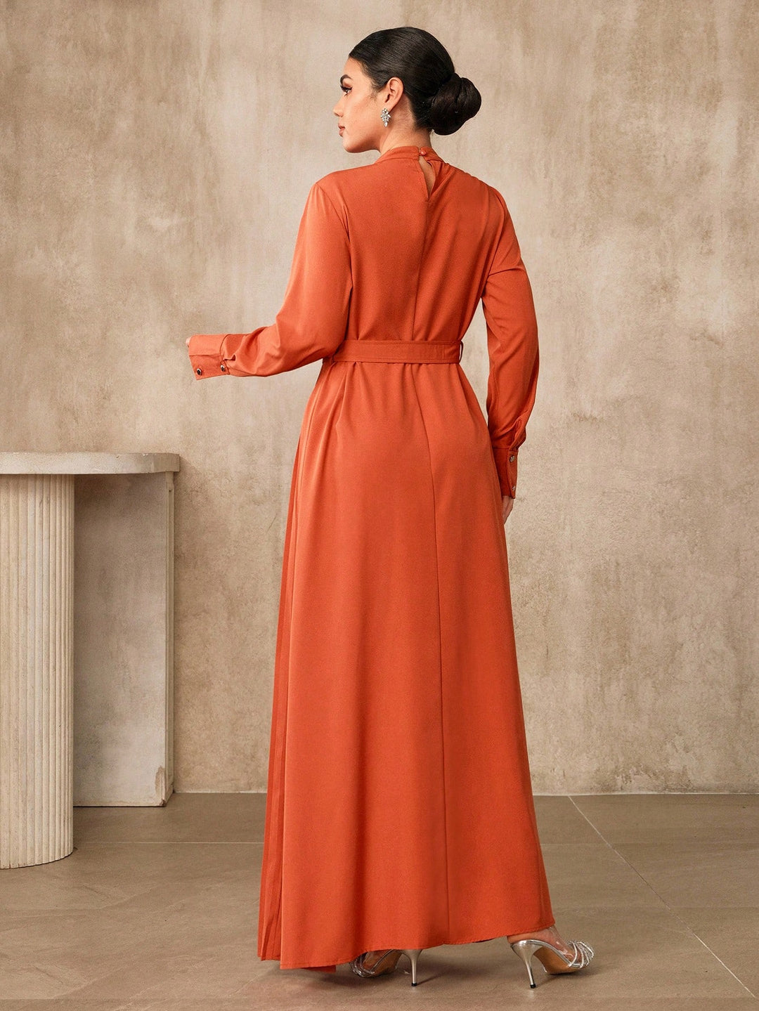 Rochie maxi SHEIN, portocaliu